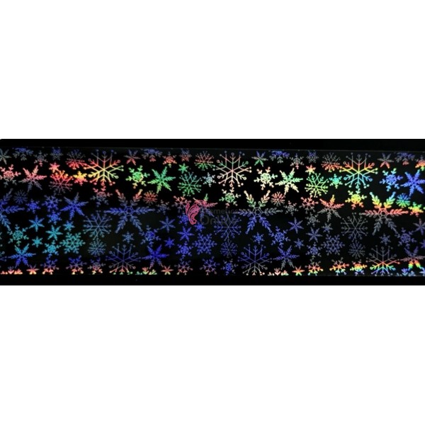 Folii de transfer cu modele de Craciun Transparente Holografice F166